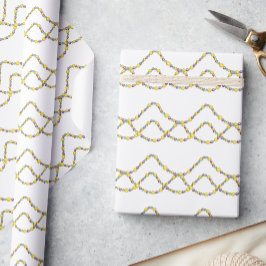 Papel De Presente Watercolor Mardi Gras Beads