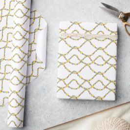 Papel De Presente Watercolor Mardi Gras Beads