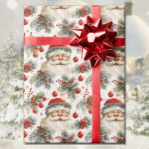 Watercolor Santa Claus - Campo de Natal