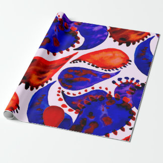 Papel De Presente Watercolor seamless pattern with paisley. Abstract