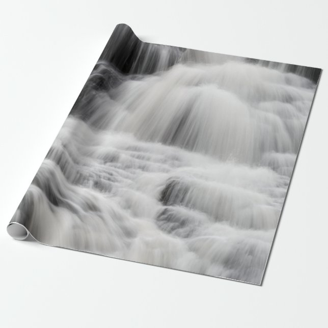 PAPEL DE PRESENTE WATERFALLS AND BLACK AND GRAY WATERFALLS (Desenrolado)