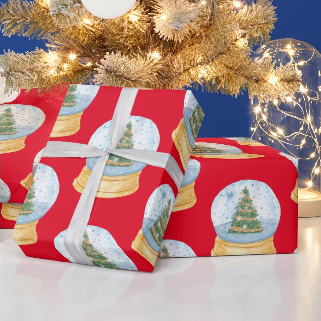 Papel De Presente Watergloblobos da árvore de Natal (Feriados)