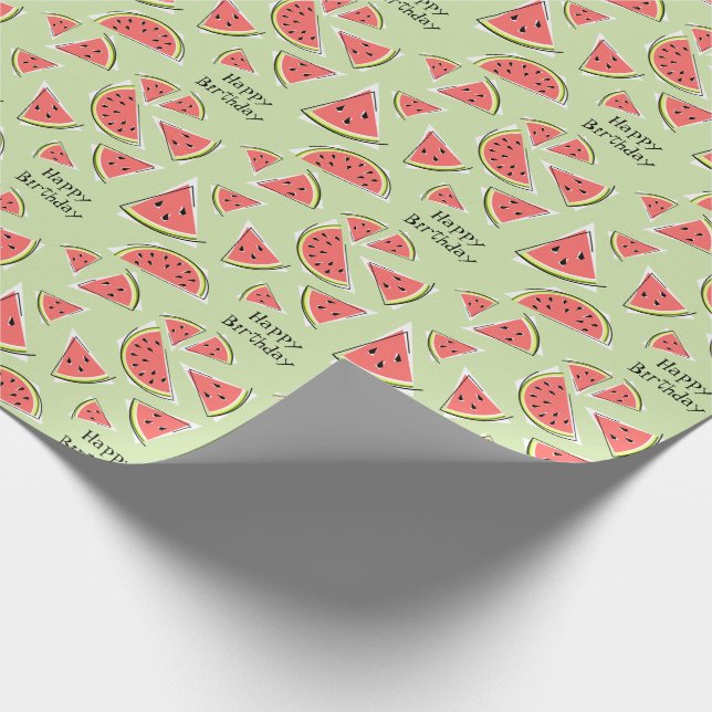 Papel De Presente Watermelon Green Multi Happy Birday (Ponta)