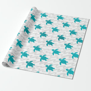 Papel De Presente Wave Shibori Turtle