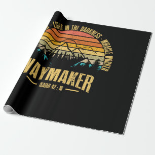 Papel De Presente Waymaker Promise Keeper Milagre Trabalhador Cristã
