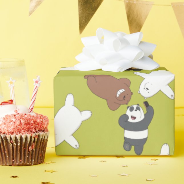 Papel De Presente We Bare Bears - #SquadGoals (Festa de aniversário)