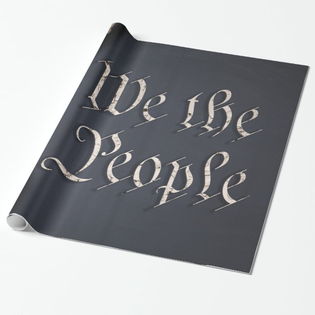 Papel De Presente We the People (Desenrolado)