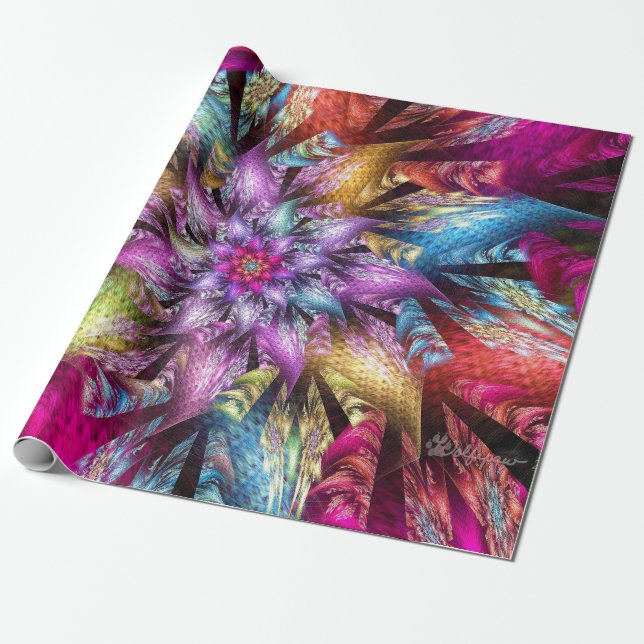 Papel De Presente Wedge Julia Spiral (Desenrolado)