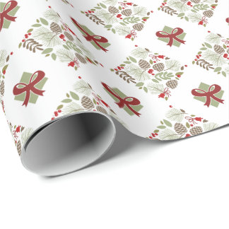 Papel De Presente Weihnachten, elegant, Winter. Geschenkpapier
