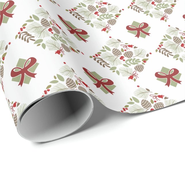 Papel De Presente Weihnachten, elegant, Winter. Geschenkpapier (Ponta do rolo)