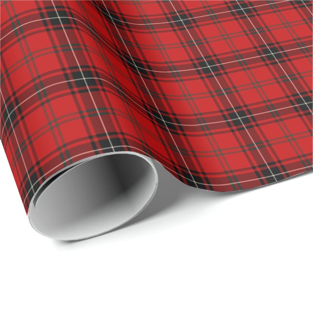 Papel De Presente Wemyss Clan Tartan (Ponta do rolo)