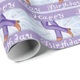 Papel De Presente Western Cowboy Boots Line Dancer Feliz Aniversário