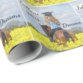 Papel De Presente Western Graduation Girl on Horse