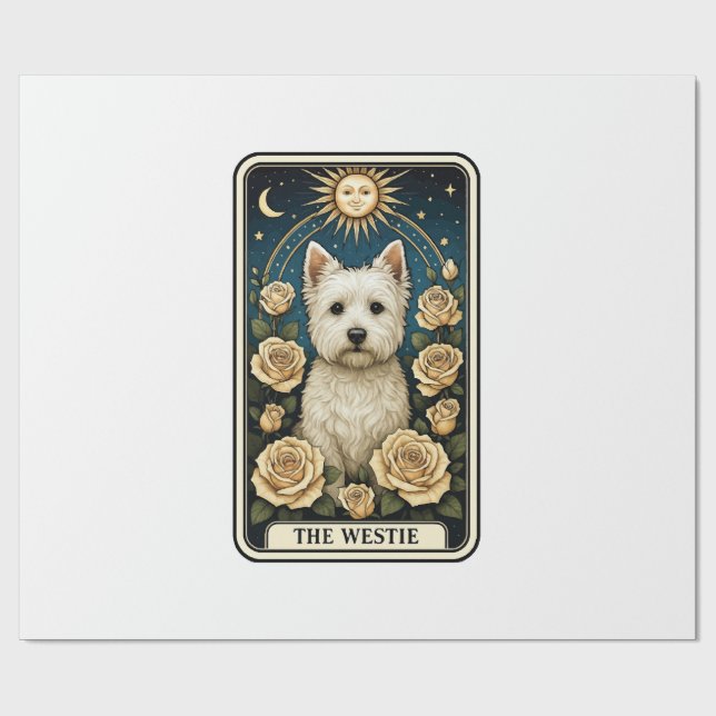 Papel De Presente Westie (Aberto)