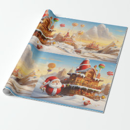 Papel De Presente Whimsic Papai Noel 4