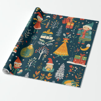 Papel De Presente Whimsic Winter Wonderland Natal