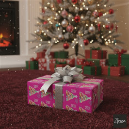 Papel De Presente Whimsical Candy Tree