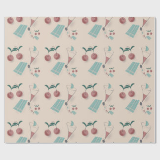 Papel De Presente Whimsical cocktail wrapping paper