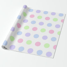 Whimsical Watercolor Pastel Polka Dot Birthday
