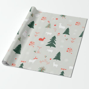 Papel De Presente Whimsical Winter Wonderland