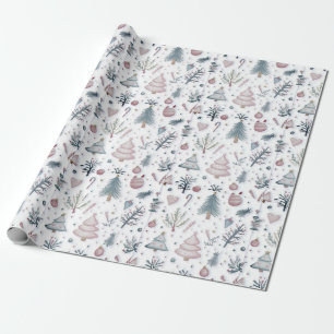 Papel De Presente Whimsical Winter Wonderland Patterno