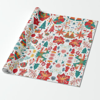 Papel De Presente Whimsical Winter Wonders Wrappaper