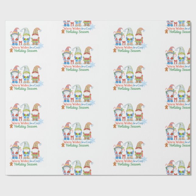 Papel De Presente Whimsicale wishes for  cozy holiday season (Aberto)