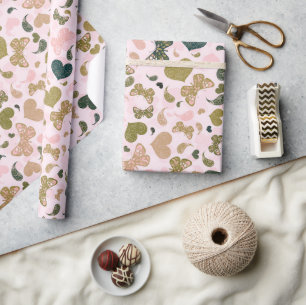 Papel De Presente Whimsicamente Romântico