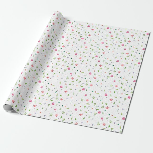 Papel De Presente Whimsy Floral 2 (Desenrolado)