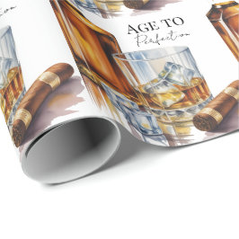 Papel De Presente Whiskey and Cigar Men’s Birthday Party