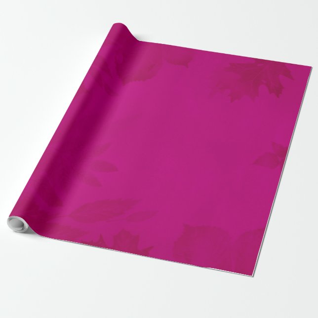 Papel De Presente Whispers De Outono: Adornada Com Folha (Desenrolado)