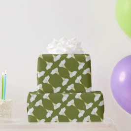 Papel De Presente White Calla Lily Flower Backyard Foto do jardim