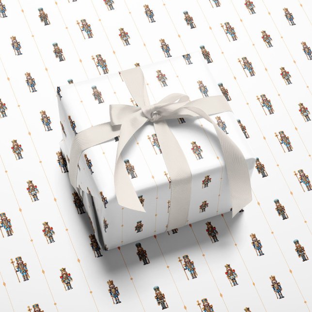 Papel De Presente White classic nutcracker wrapping paper (Criador carregado)