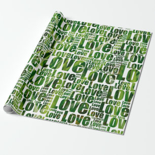 Papel De Presente White & Green Lawn Care Service Wrappaper