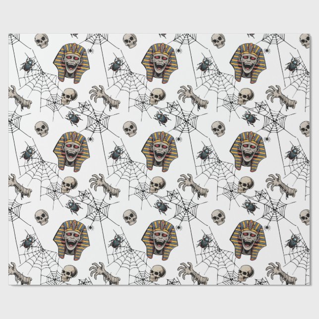 Papel De Presente 🤍 White Pharaoh Mummy Papi 🎃 👑 (Aberto)