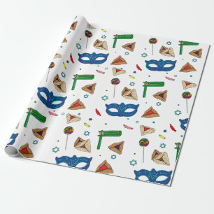Papel De Presente White Purim Wraping Paper
