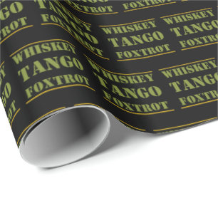 Papel De Presente Whkey Tango Foxtrot WTF