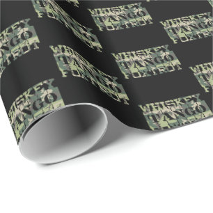 Papel De Presente Whkey Tango Foxtrot WTF Camuflagem Verde