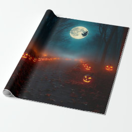 Papel De Presente Wickedly Beautiful Halloween Gift Wrap 🌕