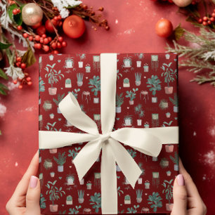 Papel De Presente Wild Cactus Pattern