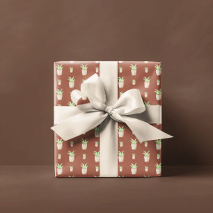 Papel De Presente Wild Cactus Pattern