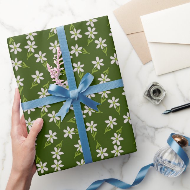 Papel De Presente Wild Daisy Charm (Presentear)