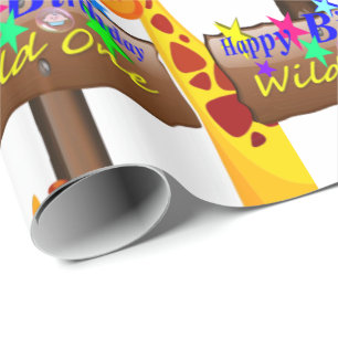 Papel De Presente Wild One Happy Birthday Wrappaper