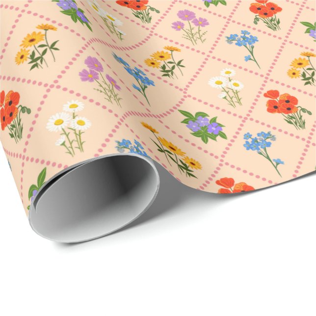 Papel De Presente Wildflower Harlequin Garden (Ponta do rolo)