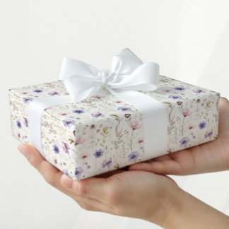 Papel De Presente Wildflowers Garden Nature Gift Wrapping Paper