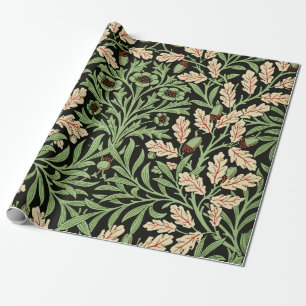 Papel De Presente William Espelhos Bolotas & Folhas de Carvalho Jard