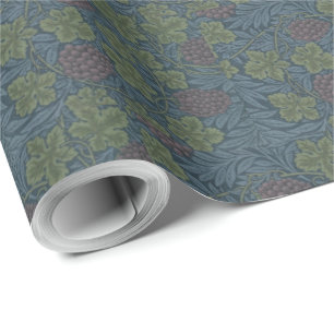 Papel De Presente William Morris Blue Floral Vine Wallpaper Design