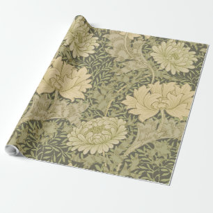 Papel De Presente William Morris Chrysanthemum Sage Flower