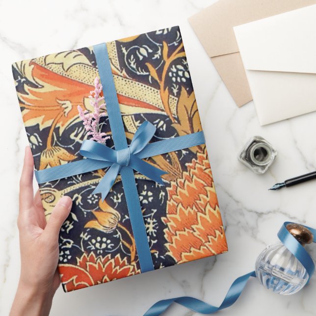 Papel De Presente William Morris Cray Floral Art Nouveau Pattern (Presentear)