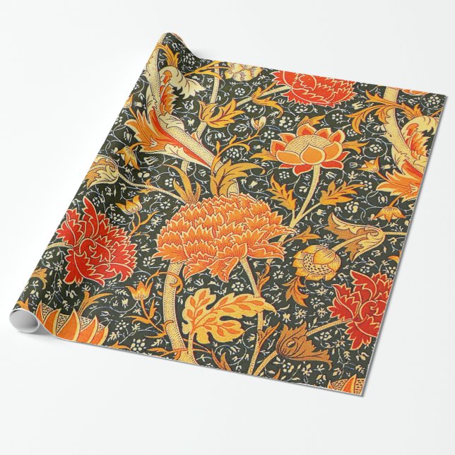 Papel De Presente William Morris Cray Wallpaper Pattern (Desenrolado)